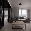 Ława kawowa do salonu loft z metalu i drewna 100x60x38 cm 