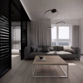 Ława kawowa do salonu loft z metalu i drewna 100x60x38 cm 