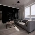 Ława kawowa do salonu loft z metalu i drewna 100x60x38 cm 