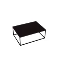 Ława kawowa do salonu loft z metalu i drewna 100x60x38 cm 