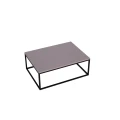 Ława kawowa do salonu loft z metalu i drewna 100x60x38 cm 