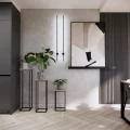 Kwietniki loft 3 sztuki 100, 75, 50 cm, metal drewno industrial