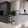 Kwietnik loft drewno i metal