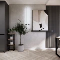 Kwietnik loft drewno i metal