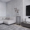 Kwietnik, postument, kubik w stylu loft, metal i naturalne drewno, industrialny
