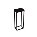 Kwietnik, postument, kubik w stylu loft, metal i naturalne drewno, industrialny