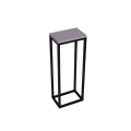 Kwietnik, postument, kubik w stylu loft, metal i naturalne drewno, industrialny