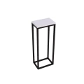 Kwietnik, postument, kubik w stylu loft, metal i naturalne drewno, industrialny