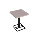 Stolik restauracyjny 60x60x75 cm, kawiarniany, kawowy loft, metal i drewno