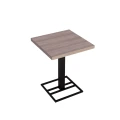 Stolik restauracyjny 60x60x75 cm, kawiarniany, kawowy loft, metal i drewno