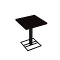 Stolik restauracyjny 60x60x75 cm, kawiarniany, kawowy loft, metal i drewno