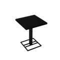 Stolik restauracyjny 60x60x75 cm, kawiarniany, kawowy loft, metal i drewno