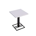 Stolik restauracyjny 60x60x75 cm, kawiarniany, kawowy loft, metal i drewno
