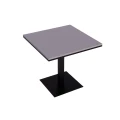Stolik kawiarniany, restauracyjny 80x80x75 cm z metalową nogą i drewnianym blatem