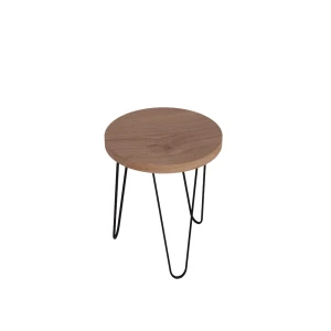Kwietnik loft, metal i naturalne drewno, industrial hairpin