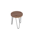 Kwietnik loft, metal i naturalne drewno, industrial hairpin