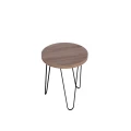 Kwietnik loft, metal i naturalne drewno, industrial hairpin