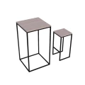 Stolik  koktajlowy, kawiarniany, barowy i 2 hokery loft metal i drewno