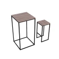 Stolik  koktajlowy, kawiarniany, barowy i 2 hokery loft metal i drewno