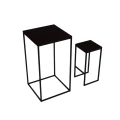 Stolik  koktajlowy, kawiarniany, barowy i 2 hokery loft metal i drewno