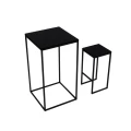 Stolik  koktajlowy, kawiarniany, barowy i 2 hokery loft metal i drewno