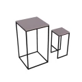 Stolik  koktajlowy, kawiarniany, barowy i 2 hokery loft metal i drewno