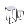 Stolik  koktajlowy, kawiarniany, barowy i 2 hokery loft metal i drewno