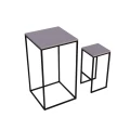 Stolik  koktajlowy, kawiarniany, barowy i 2 hokery loft metal i drewno