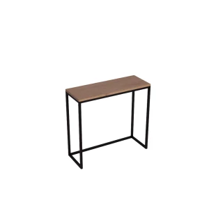 Konsola loft bez dolnej poprzeczki -  metal i drewno