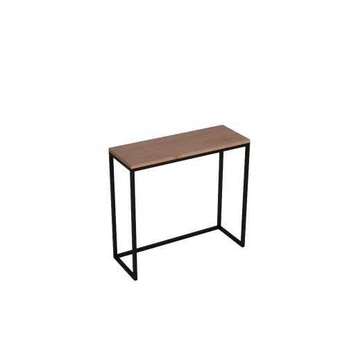 Konsola loft bez dolnej poprzeczki -  metal i drewno