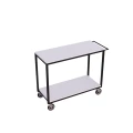 Wózek warsztatowy loft 80x60 cm z półką, kółkami i rączką