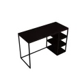 Biurko w stylu loft, metal i drewno,  3 półki