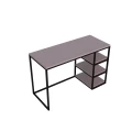 Biurko w stylu loft, metal i drewno,  3 półki
