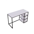 Biurko w stylu loft, metal i drewno,  3 półki