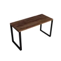 Biurko w stylu loft, metalowa noga i drewniany gruby blat, industrialne, nowoczesne