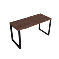 Biurko w stylu loft, metalowa noga i drewniany gruby blat, industrialne, nowoczesne