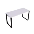 Biurko w stylu loft, metalowa noga i drewniany gruby blat, industrialne, nowoczesne
