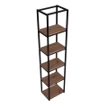 Regał, słupek w stylu loft, 5 półek 