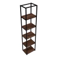 Regał, słupek w stylu loft, 5 półek 