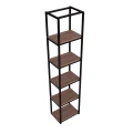 Regał, słupek w stylu loft, 5 półek 