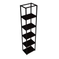 Regał, słupek w stylu loft, 5 półek 
