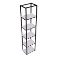 Regał, słupek w stylu loft, 5 półek 