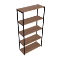 Regał loft, biblioteczka na książki, planszówki metal i drewno