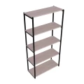 Regał loft, biblioteczka na książki, planszówki metal i drewno