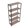 Regał loft, biblioteczka na książki, planszówki metal i drewno