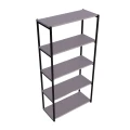 Regał loft, biblioteczka na książki, planszówki metal i drewno