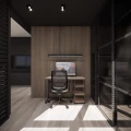 Biurko w stylu loft, metal i drewno,  3 półki