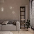 Regał, słupek w stylu loft, 5 półek 