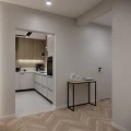 Konsola loft bez dolnej poprzeczki -  metal i drewno