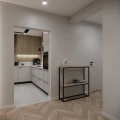 Konsola, regał w stylu loft drewniana z metalową nogą czarną, złotą lub białą